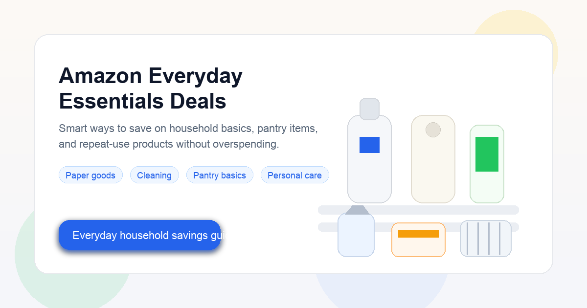 How to Save More on Amazon Everyday Essentials Deals